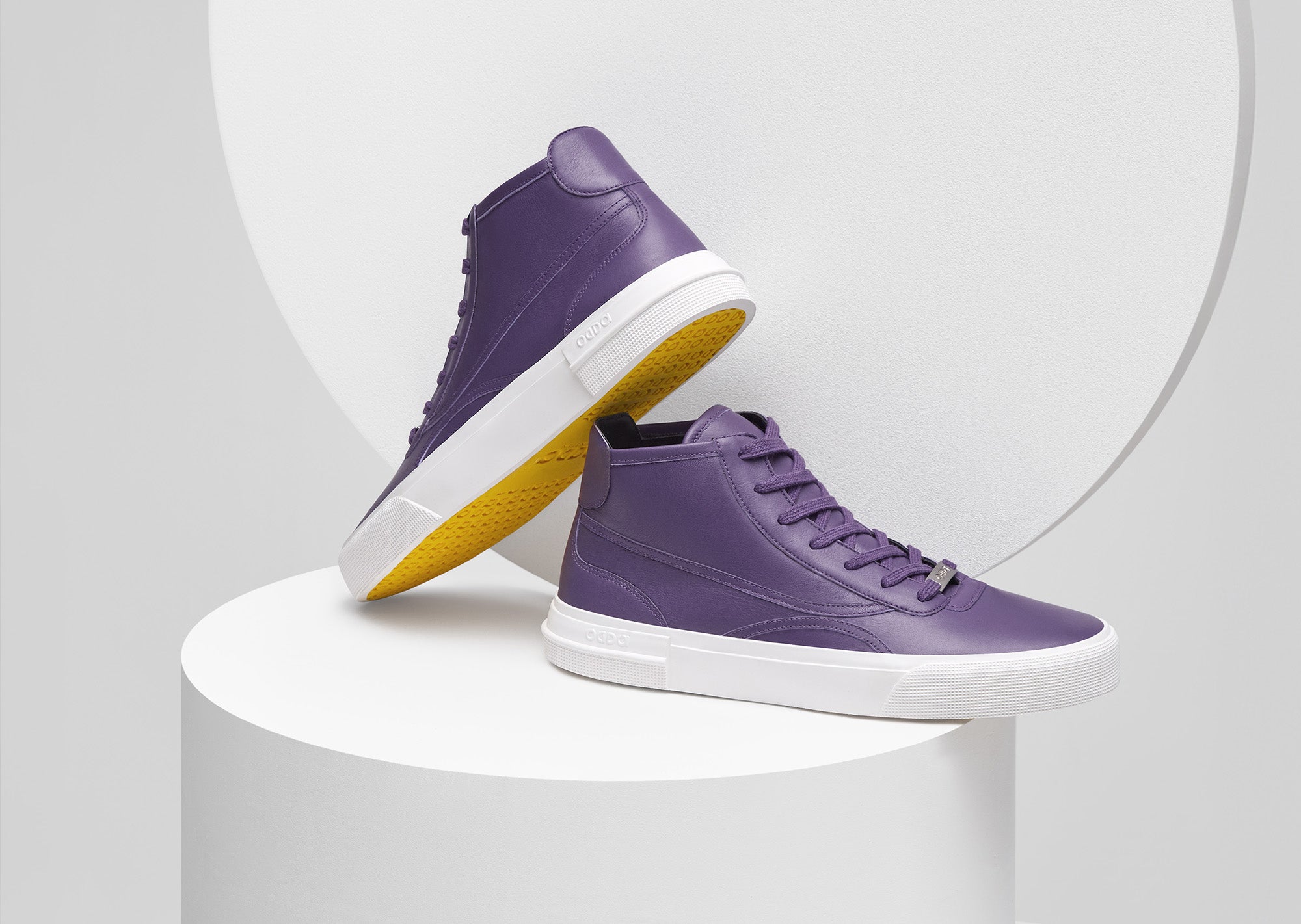 Odda brand circle collection sneaker purple